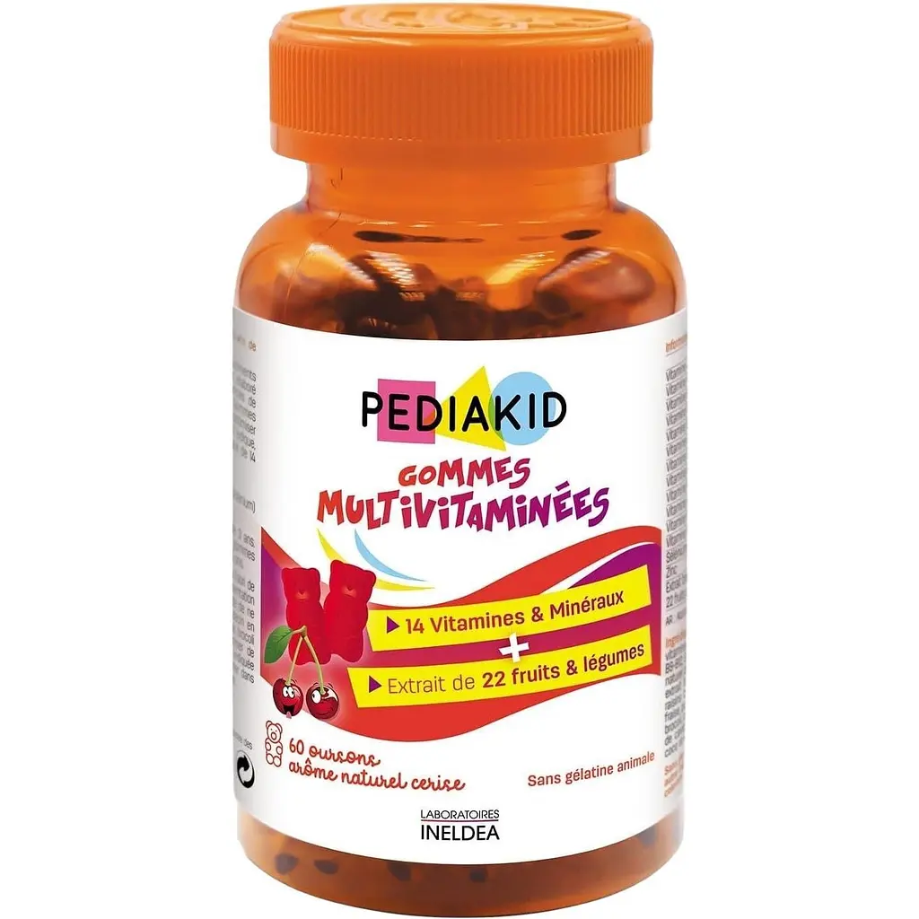 Ведмежуйки Pediakid Gommes Multivitaminees 60 жувальних мармеладок