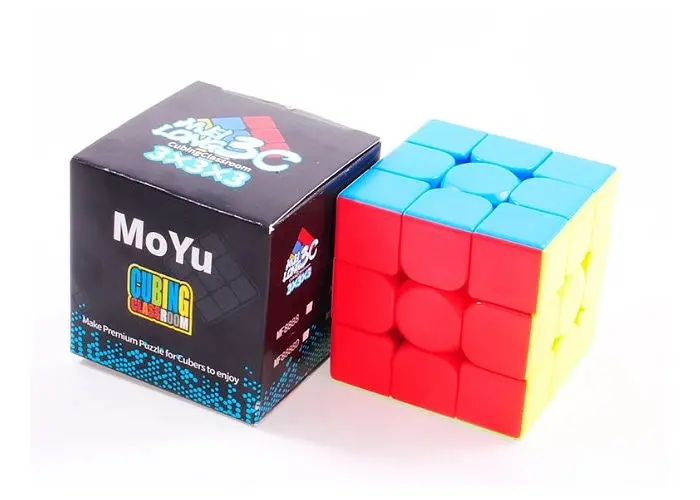 Кубик MoYu Meilong 3C 3x3 без наклеек цветной пластик (MoYu Meilong 3C 3x3 Cube stickerless) (MF8888B) - фото 2