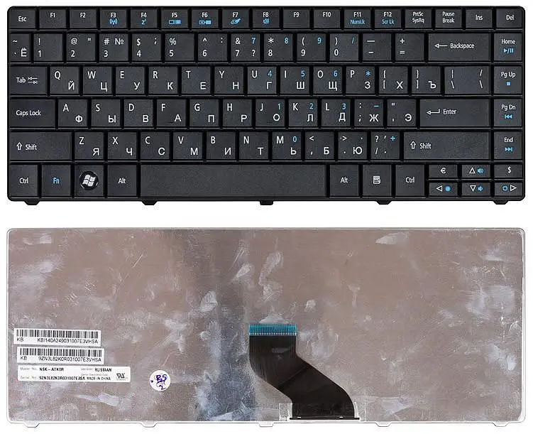 Клавіатура для ноутбука Acer TravelMate 8371, 8371G, 8471, 8471G Чорна - фото 3