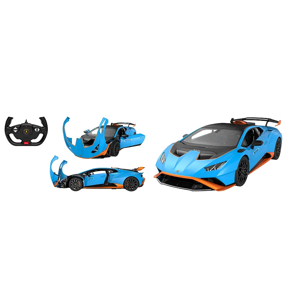 Машинка Rastar Lamborghini Huracan STO 1:14. Голубой - фото 11