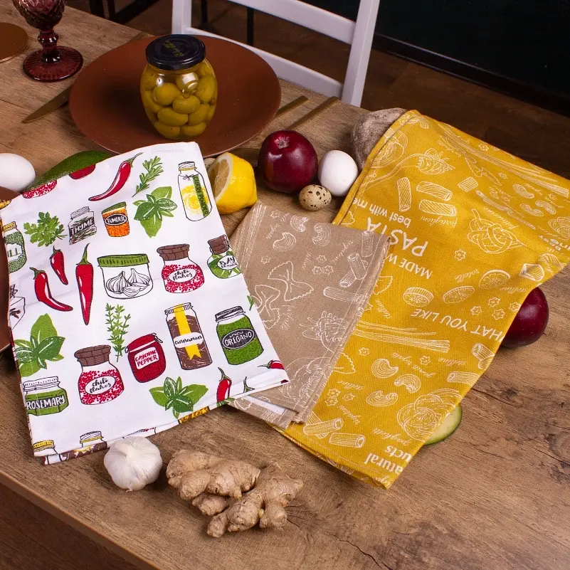 Набор полотенец MirSon №648 Everything is homemade 60х45 см 3 шт. (2200006741053) - фото 3