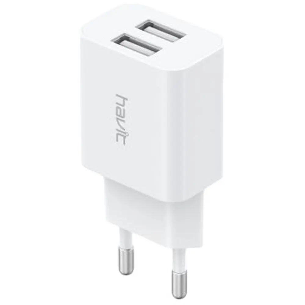 Зарядний пристрій Havit HV-UC1004 2USB white (HV-UC1004) - фото 2