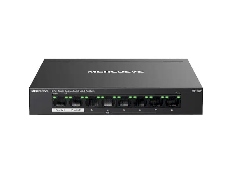 Комутатор Mercusys MS108GP некерований - фото 3