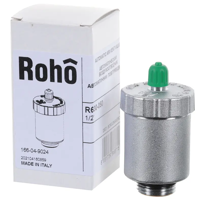Повітровідвідник автоматичний Roho R630-050 - 1/2" (нікель) RO0155 - фото 2