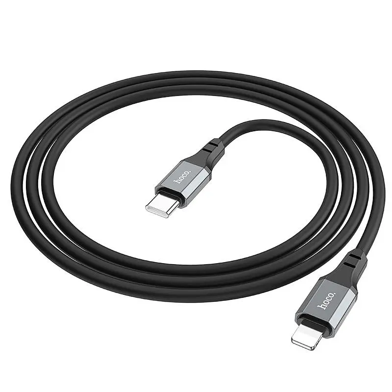 Дата кабель Hoco X86 Spear Type-C to Lightning 20W (1m) Black - фото 3