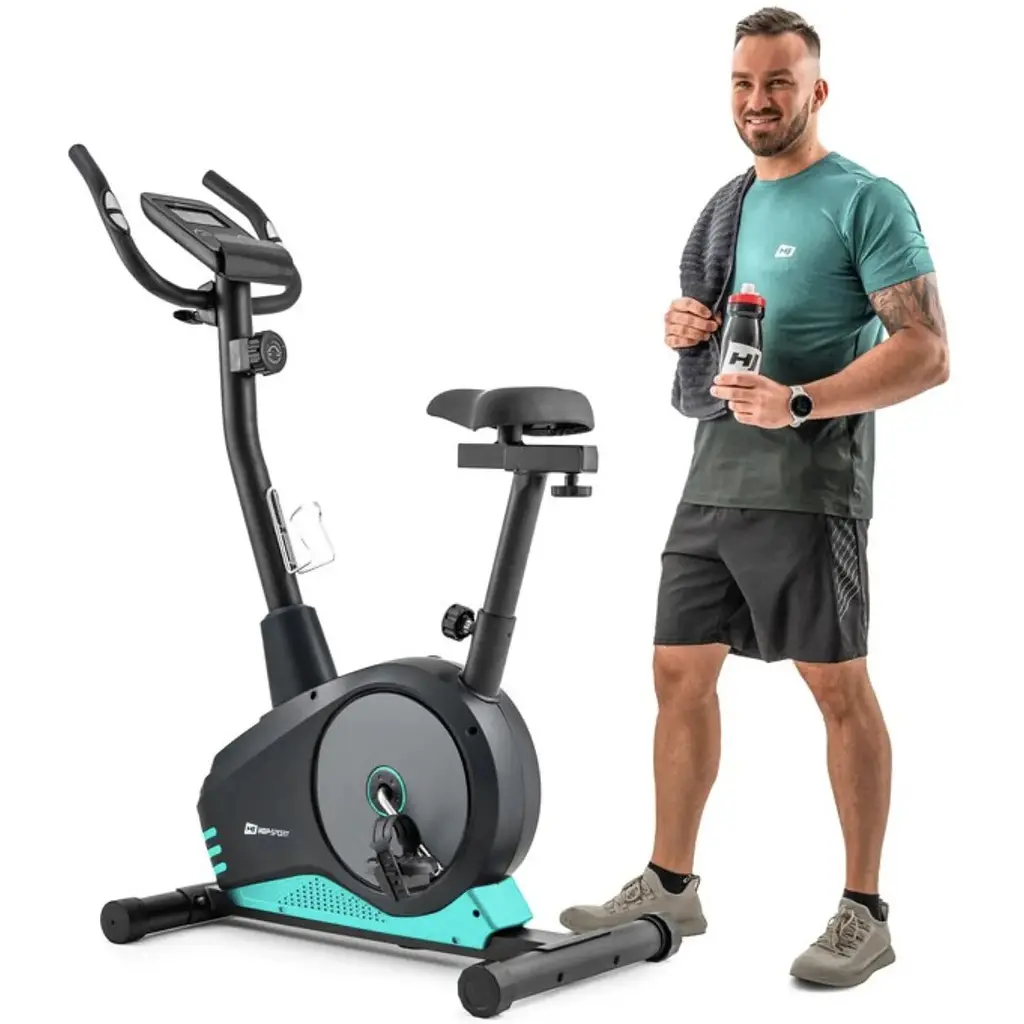 Велотренажер Hop-Sport HS-2080 Spark черно-бирюзовый (2020) - фото 2
