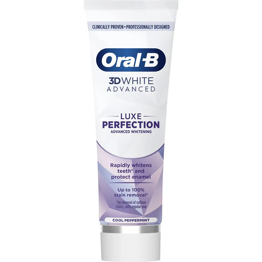 Зубна паста Oral-B 3D White Advanced Luxe Perfection Прохолода перцевої М’яти 75 мл - фото 2