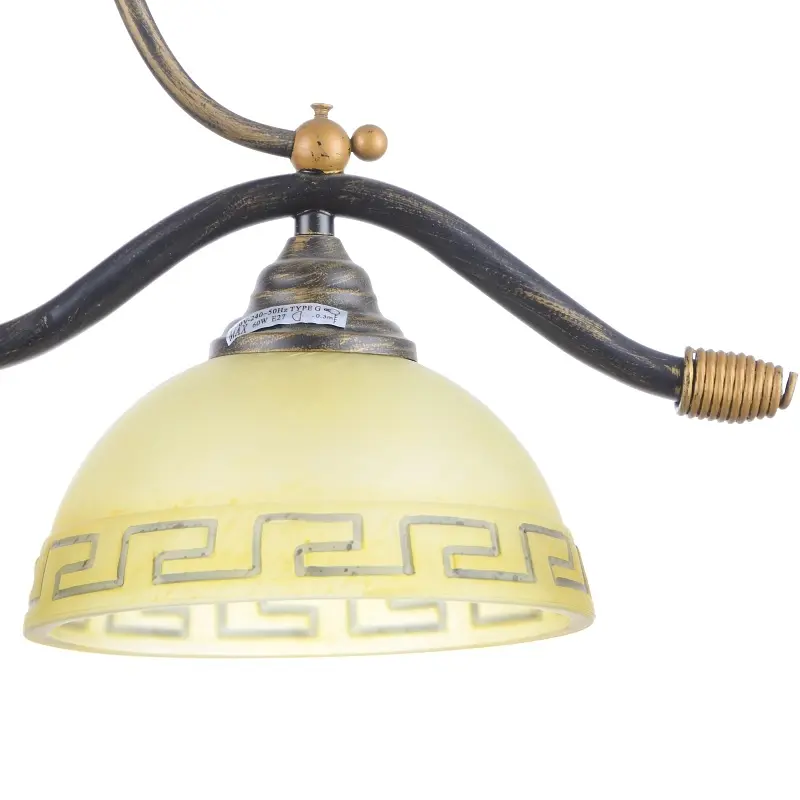 Люстра потолочная Brille кованая E27 60W BR (BKL-430C/2) - фото 3