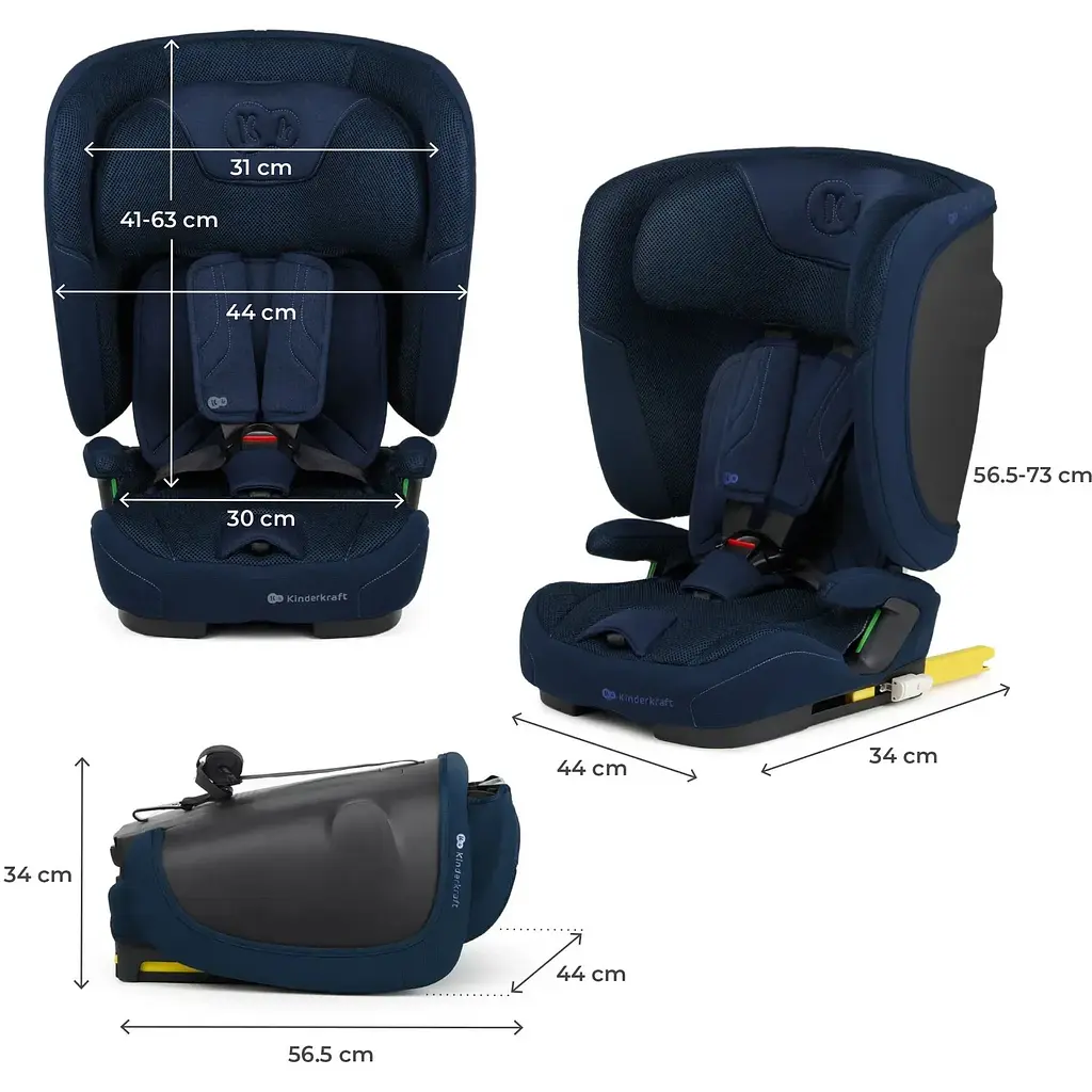 Автокрісло Kinderkraft Fix2Go i-Size Navy (KCFI2GO0NAV0000) - фото 8
