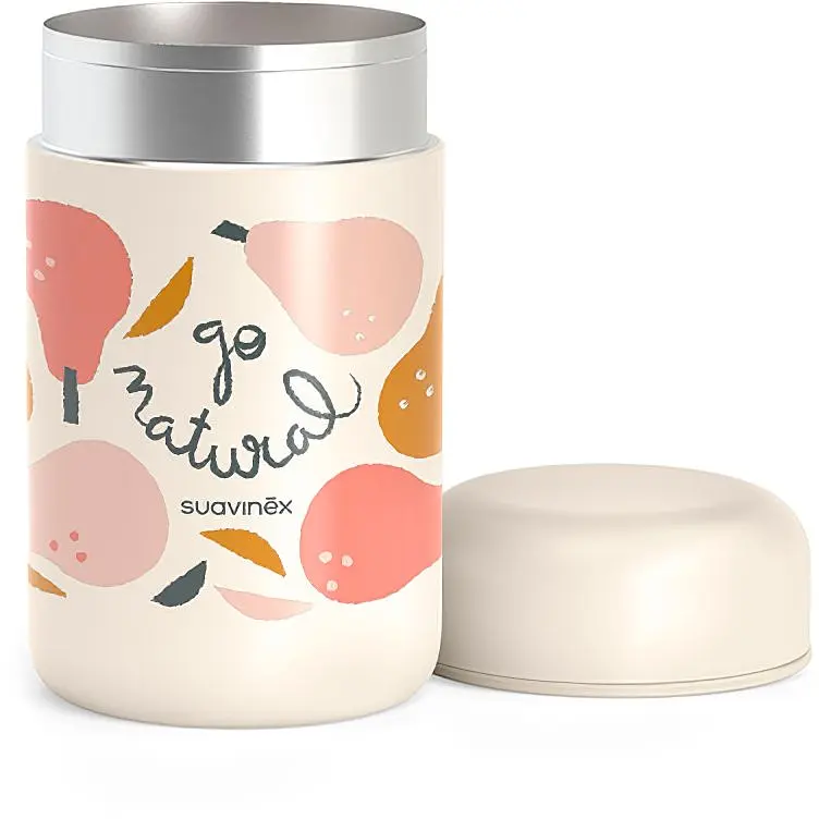 Термос для їжі Suavinex Go natural рожева груша 400 мл бежевий (401503) - фото 2