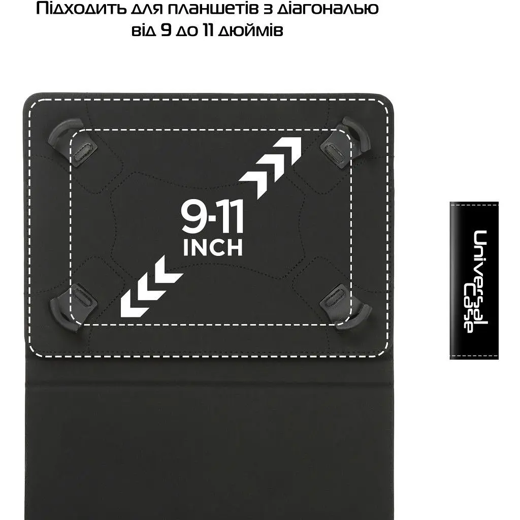 Чохол до планшета Armorstandart Silicone Hooks 10 Black (ARM59078) - фото 4