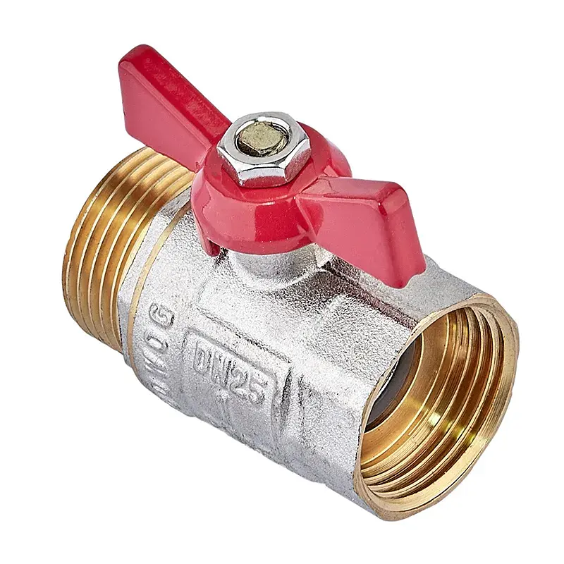 Кран кульовий Waterpro WP607-25FMW - 1" ГШМ (сталевий метелик) WP3295