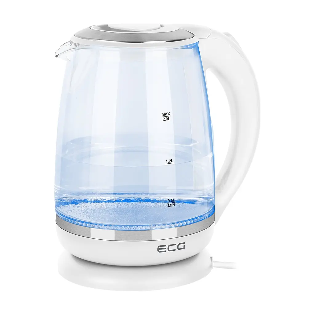 Електрочайник ECG RK 2020 White Glass білий (RK2020 White Glass) - фото 3