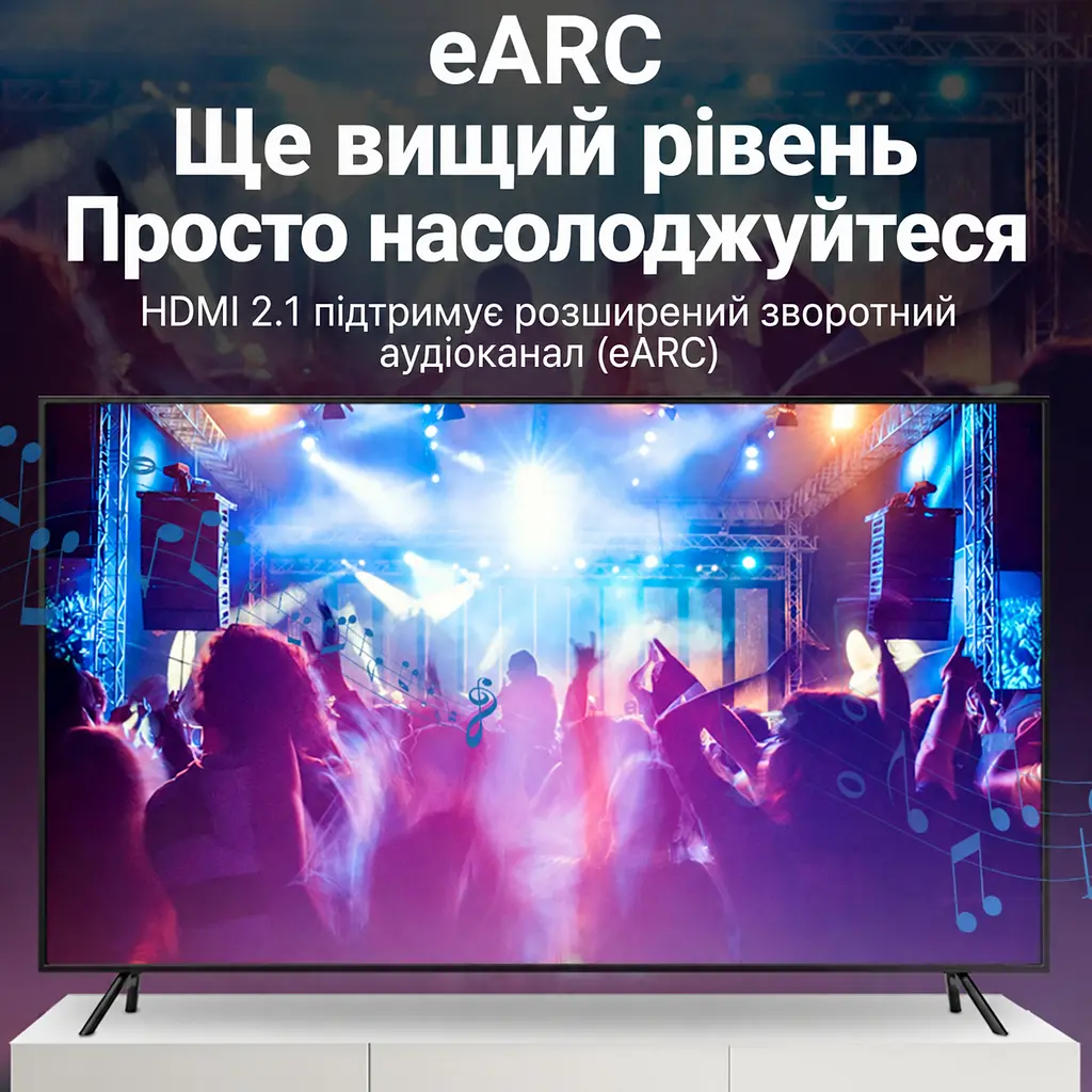 Кабель-подовжувач Vention AHBBF HDMI 2.1 8K 60 Гц 1 м чорний (AHBBF) - фото 9