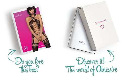 Бодістокінг Obsessive Bodystocking G313 S/M/L, шнурівка, геометричний декор - фото 7