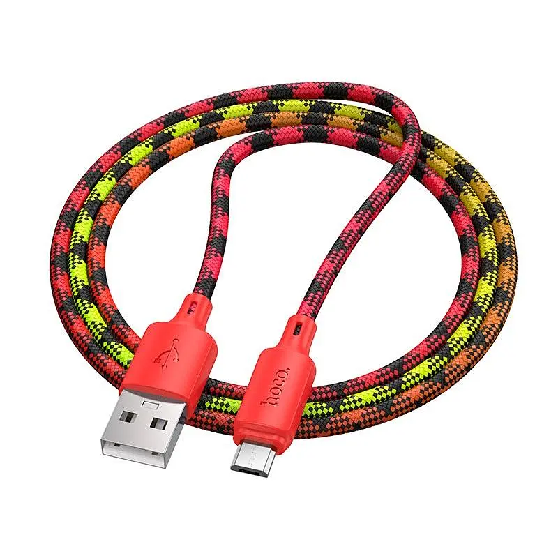Кабель Hoco Micro USB Meridian charging data cable X116 1 м 2.4A - фото 3