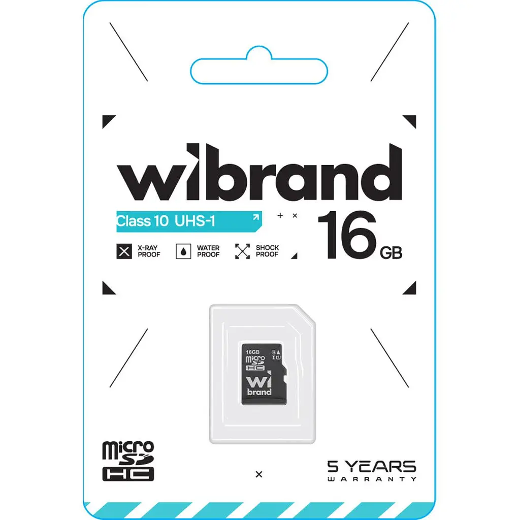 Карта пам'яті Wibrand microSDHC 16GB Class 10 UHS-I (WICDHU1/16GB) [166586] - фото 2