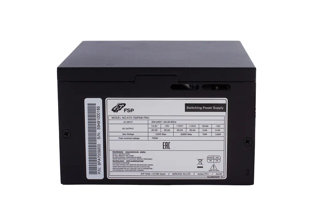 Блок живлення 700W FSP ATX-700W PNR PRO 120mm silent fan, Retail Box - фото 2