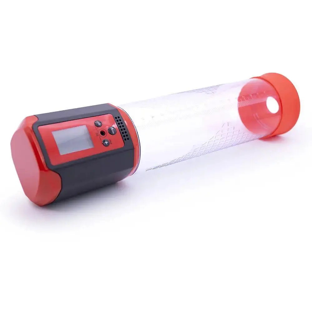 Автоматична вакуумна помпа Men Powerup Passion Pump Red LED-табло перезаряджається 8 режимів - фото 3