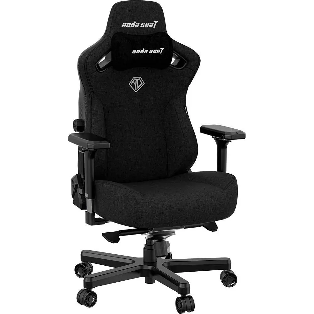 Кресло для геймеров Anda Seat Kaiser 3 Size XL Fabric Black (AD12YDC-XL-01-B-CF) - фото 3