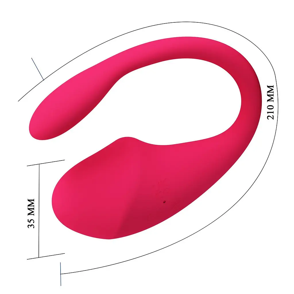 Віброяйце Baile Thalia App Control Bullet, 21 см (рожевий) - фото 7