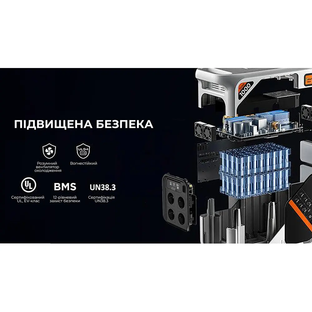 Зарядна станція Litheli B1000 (1800Вт 1069 Вт/год.) LiFePO4 + 2 Power Bank - фото 4