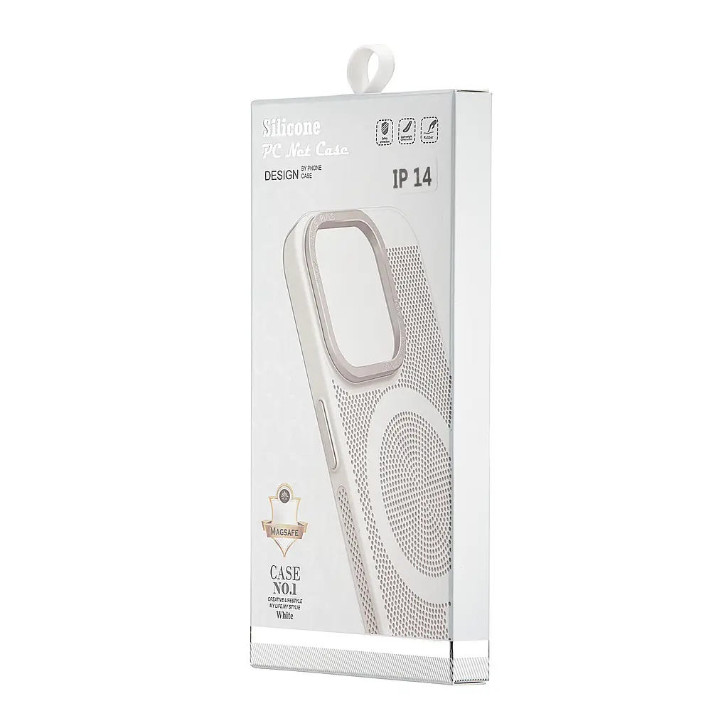 Чохол Perfomed with MagSafe Protected Camera iPhone 14 White - фото 2