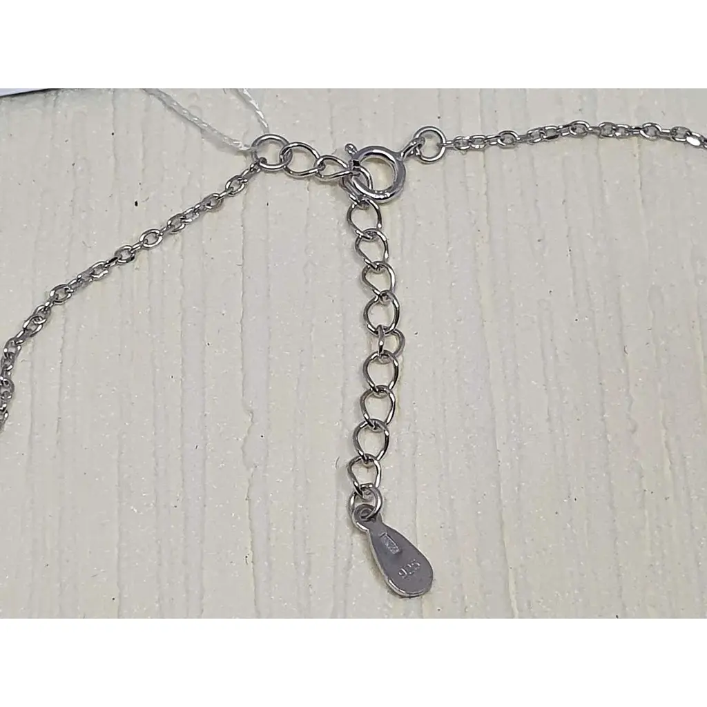 Срібне кольє Аметист Бритва 1232103 - фото 2