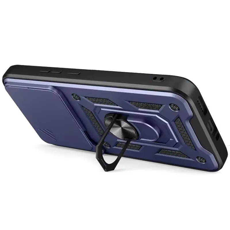 Чохол Ummi Camshield Serge Ring для Xiaomi 15T Pro Синій / Navy - фото 3