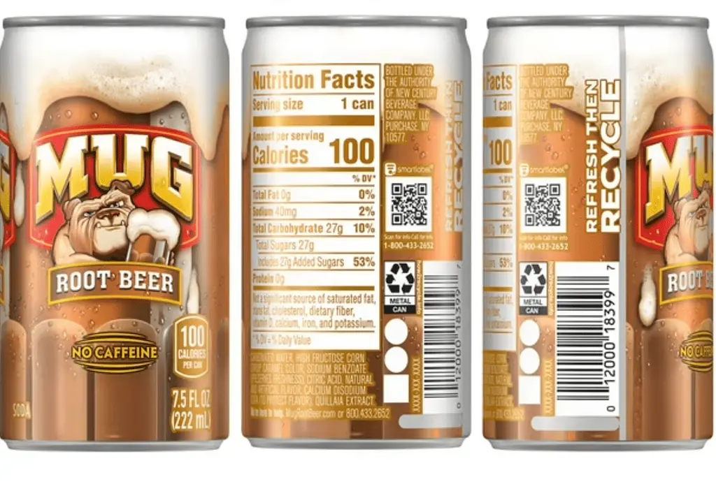Газований напій Mug Root Beer Soda Mini Can 222 мл - фото 2