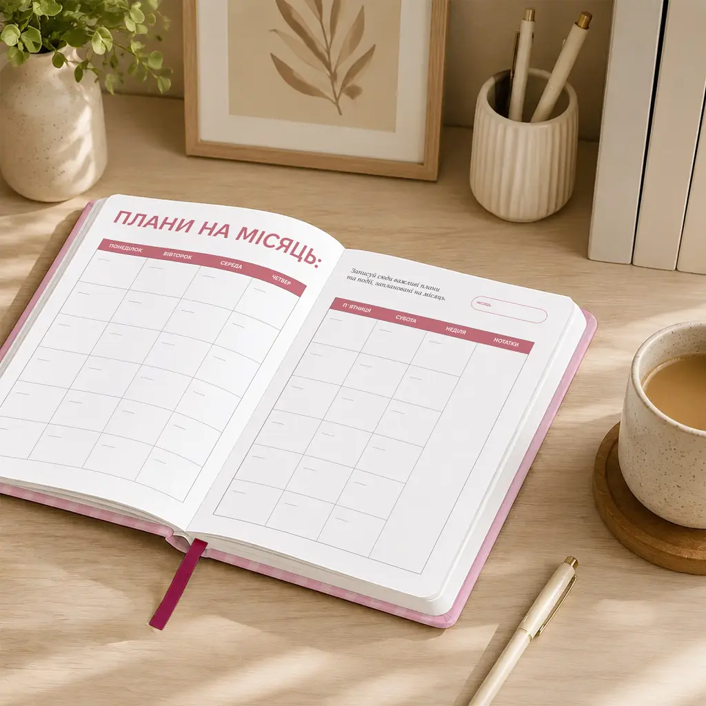 Планер-щоденник Orner "Planning is sexy" рожевий - фото 6