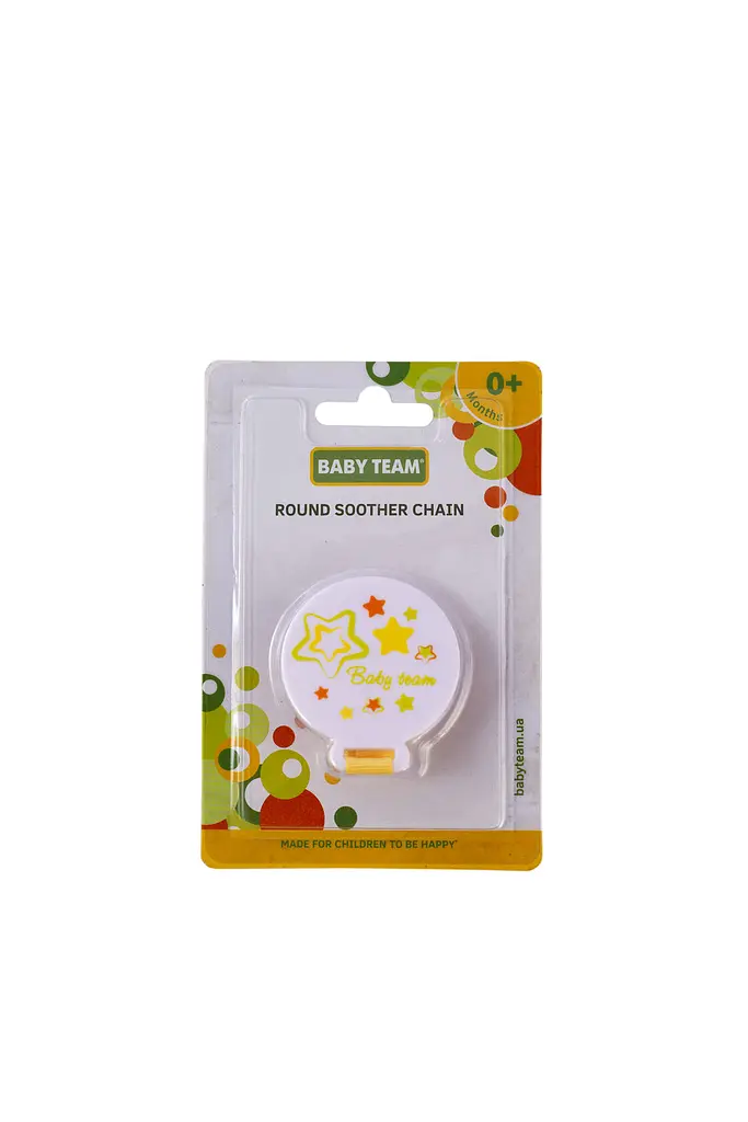Ланцюжок для пустушки «Джунглі» 0+ Baby team Жовтий - фото 2