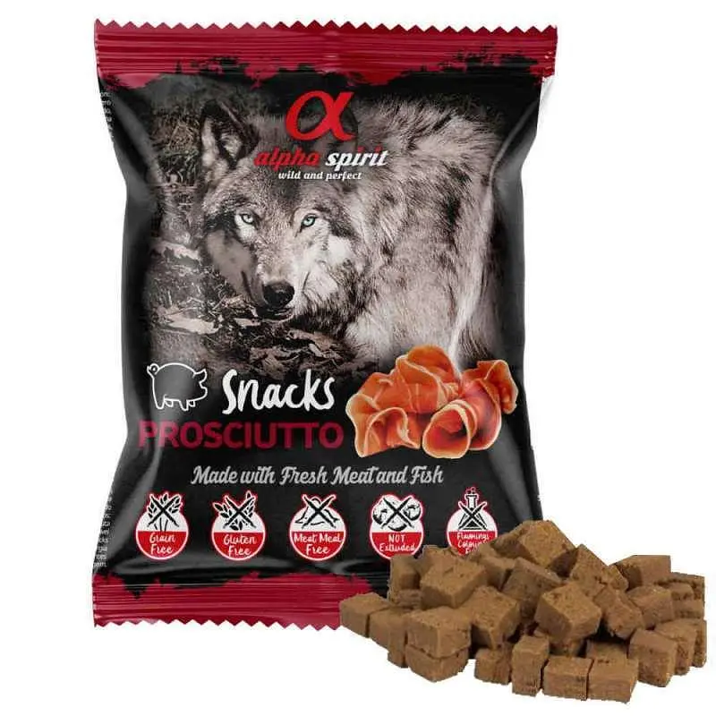 Alpha Spirit (Альфа Спирит) Snacks Prosciutto - Полувлажное лакомство с прошутто для собак - фото 5