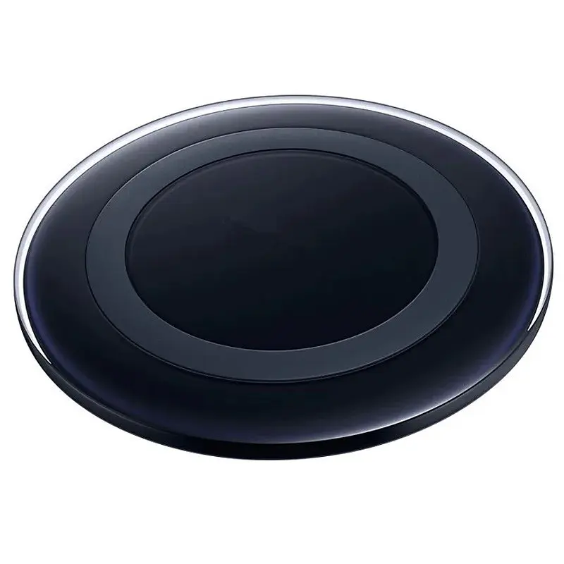 Бездротовий зарядний пристрій Wireless Charger A1, круглий, чорний, настільна підставка для телефону - фото 6