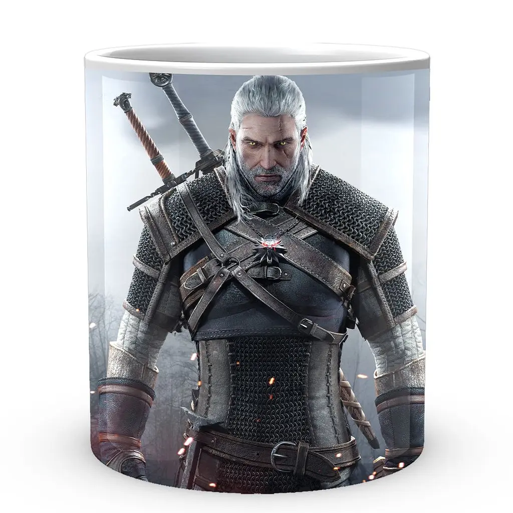 Кухоль GeekLand The Witcher Відьмак Геральт TW 002.022 330 мл білий - фото 2