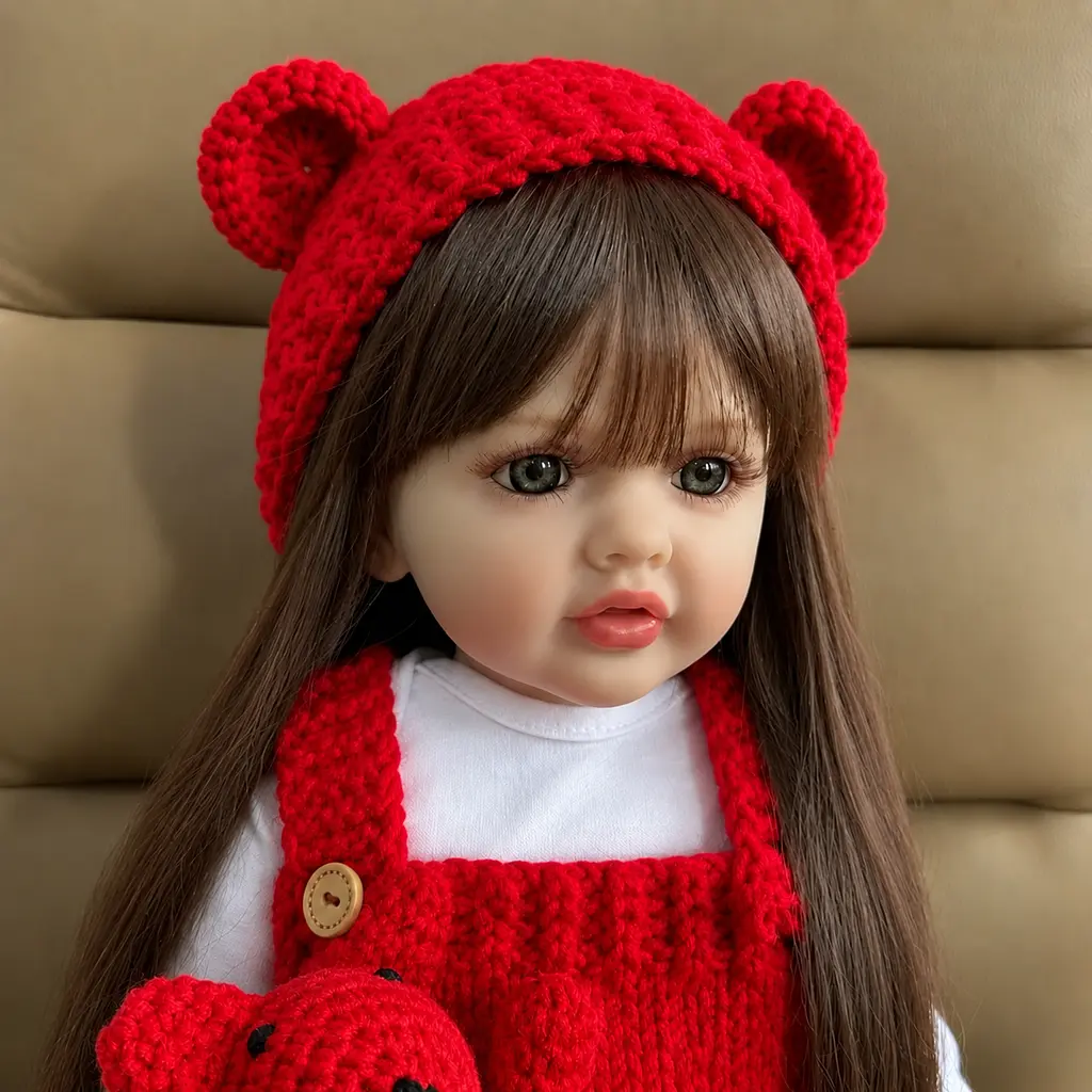 Реалістична Кукла Реборн 55 см повністю вінілова Doll Reborn Baby К0100225 - фото 2