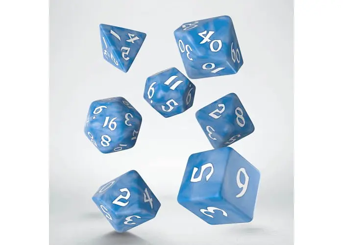 Набір кубиків Classic Runic Glacier & white Dice Set , 7 шт. (SCLR05) - фото 2