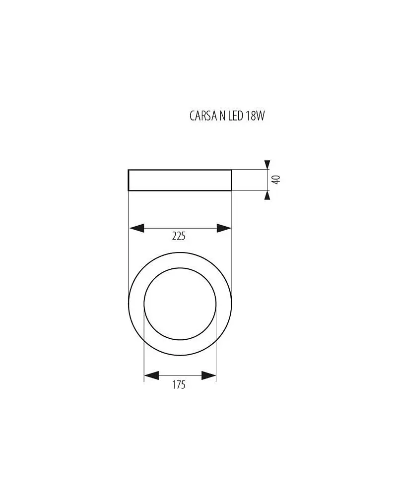 Стельовий світильник Kanlux 28949 Carsa V2LED 18W-NW-W - фото 2