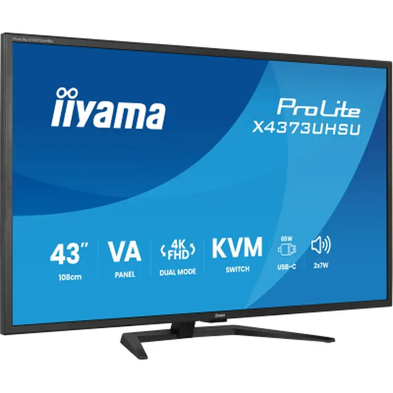 Монітор iiyama X4373UHSU-B2 - фото 2