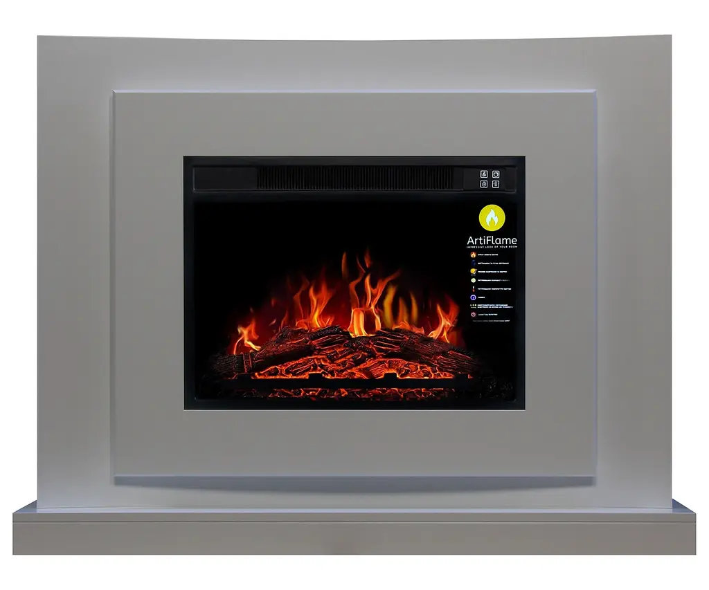 Каминокомплект ArtiFlame LUCCA AF23S Белый Бьянко - фото 3