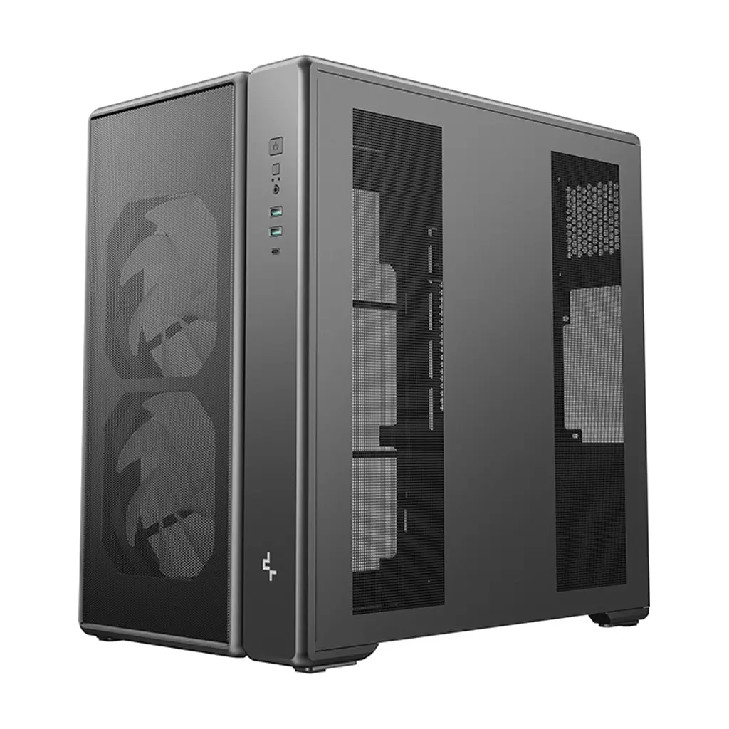 Корпус для ПК Deepcool CG590 Mesh 2F Black (R-CG590MESH-BKANA2-G) - фото 4