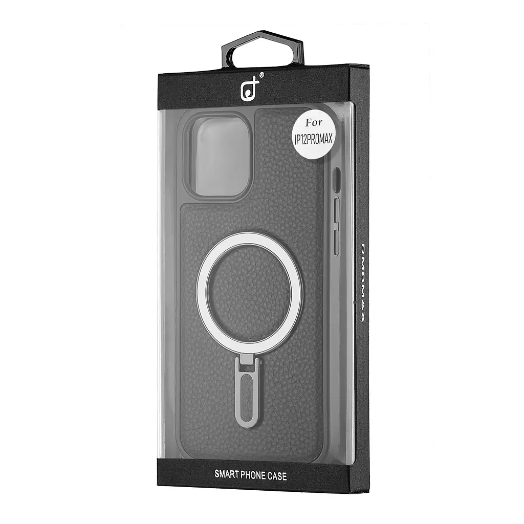 Чохол Jinduka Leather Ringo iPhone 12 Pro Max Black - фото 2