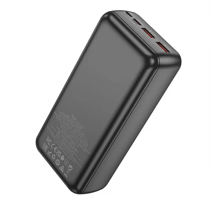 Повербанк чорний із швидкою зарядкою Power bank BOROFONE B38B 30000mAh PD22 5W BOROFON - фото 3