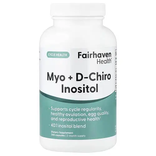 Інозитол (B-8) Myo + D-Chiro Inositol 240 капсул Fairhaven Health vit0005899