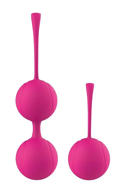 Набір вагінальних кульок Love Balls Duo Ball Set, 2 шт., рожевий - фото 3