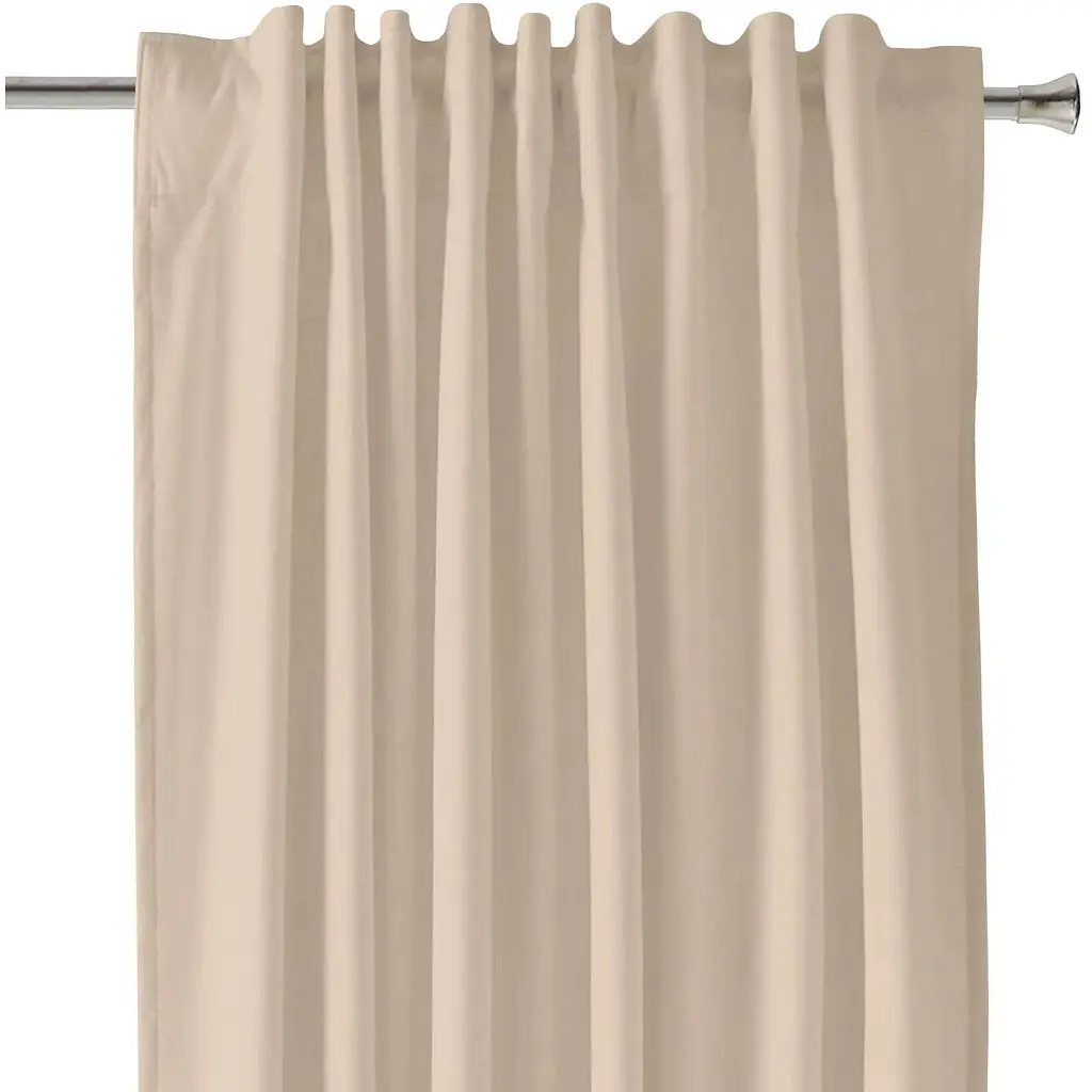 Шторы на кухню и комнату Cosas Biscuit 180х260 см 2 шт капучино (Curtains_Beige_180x260) - фото 5