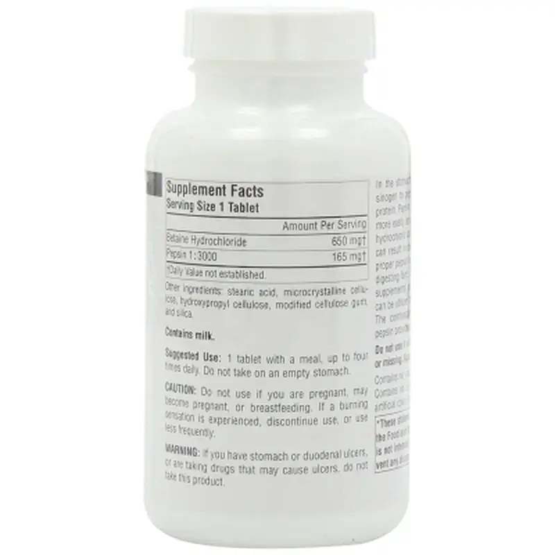 Вітамін Source Naturals Бетаїн HCI 650мг, 90 таблеток (SN1361) - фото 2