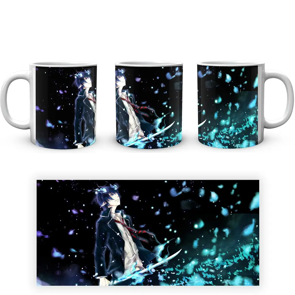 Кухоль GeekLand Blue Exorcist Синій Екзорцист Рін BE 02.25 330 мл білий - фото 4