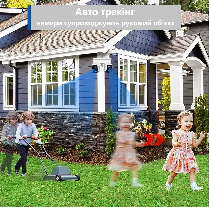 Вулична WiFi ANBIUX  P5  8Мп  2 незалежних поворотні об'єктиви - фото 10