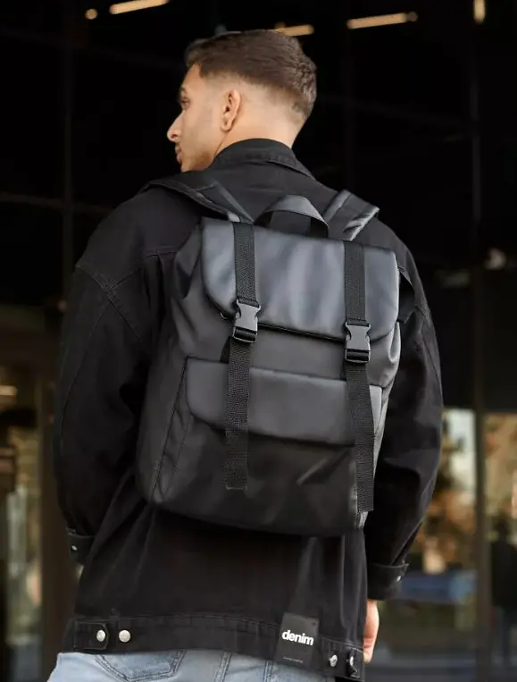 Чоловічий рюкзак Sambag Loft Zard чорний 46 х 28 х 13 см (22651001m)